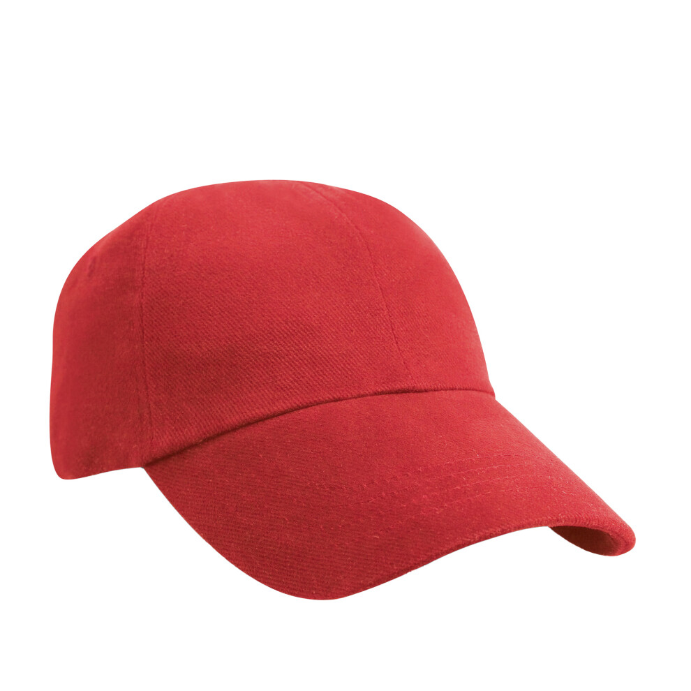 (One Size, Red) Result Headwear Unisex Adult Heavy Brushed Cotton Low Profile Baseball Cap