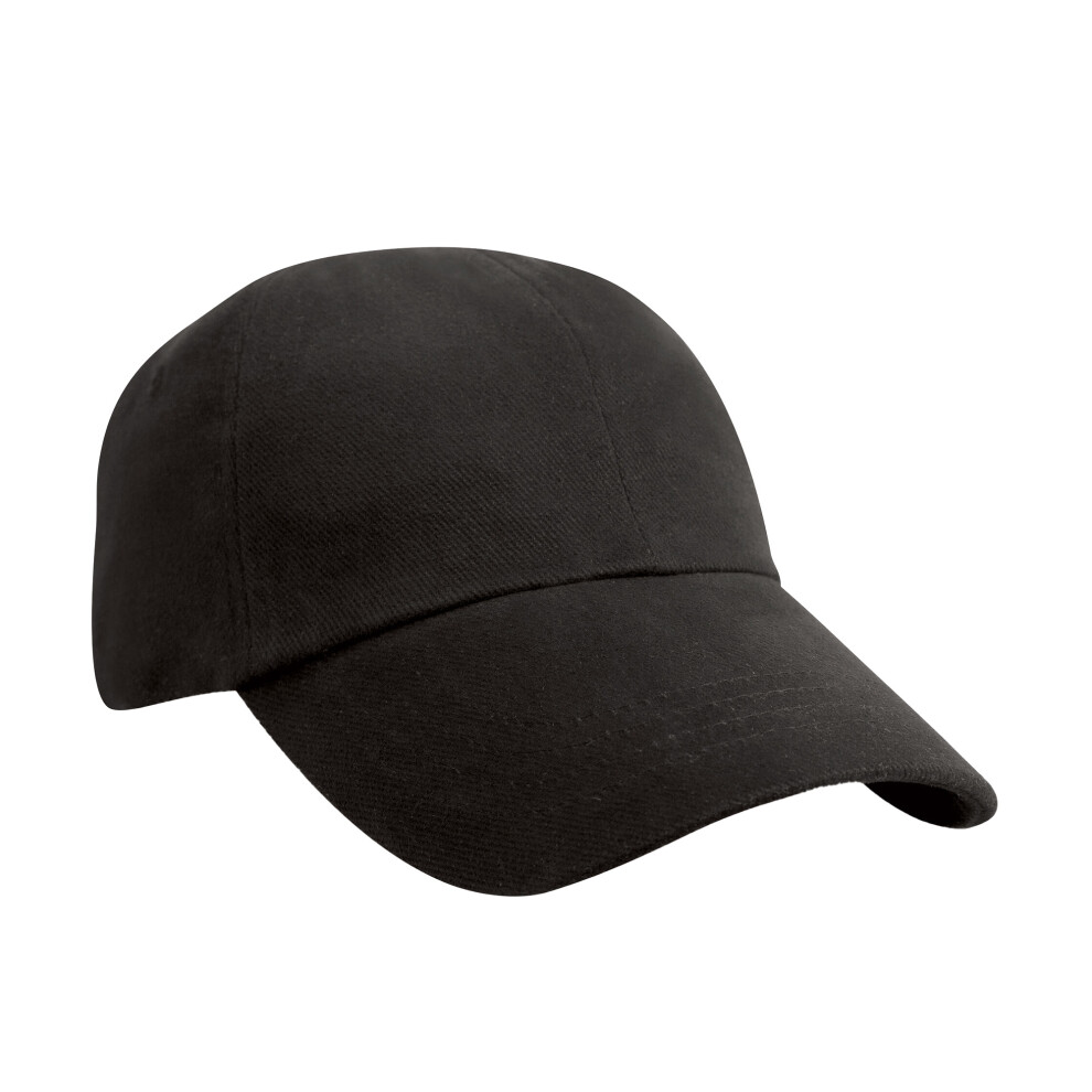 (One Size, Black) Result Headwear Unisex Adult Heavy Brushed Cotton Low Profile Baseball Cap