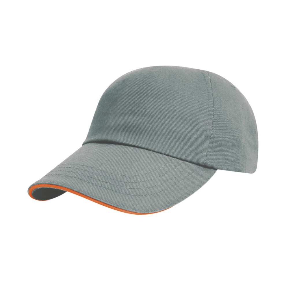 (One Size, Heather/Amber) Result Headwear Baseball Cap