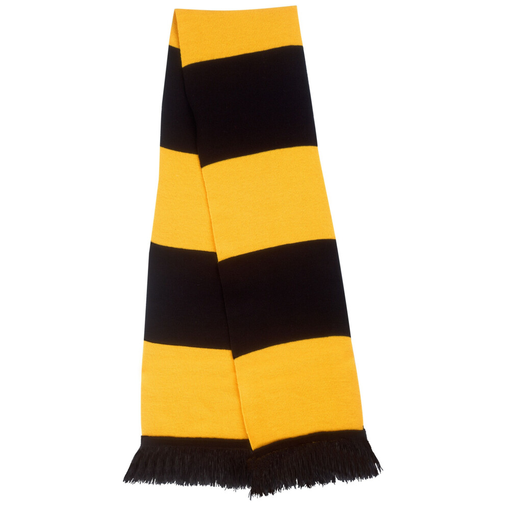 (One Size, Black/Gold) Result Winter Essentials Team Scarf