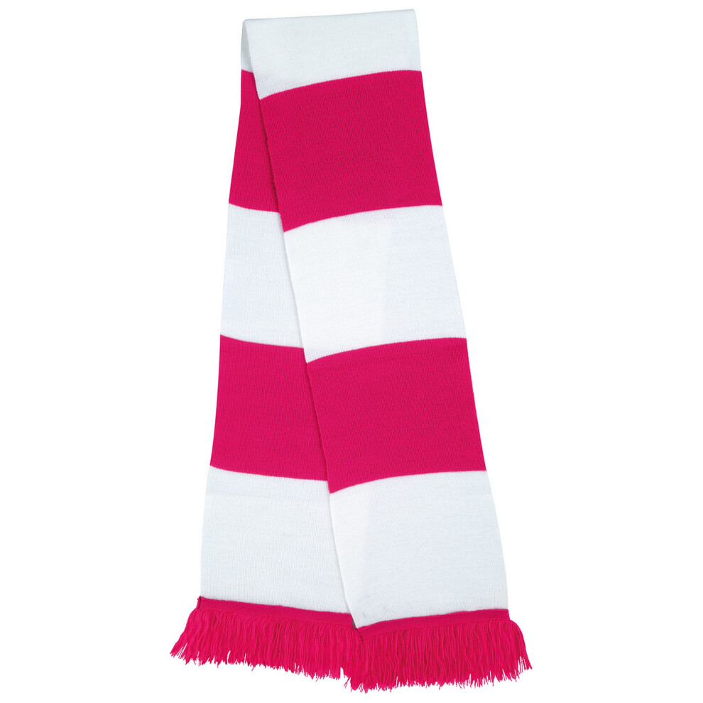 (One Size, Fuchsia/White) Result Winter Essentials Team Scarf