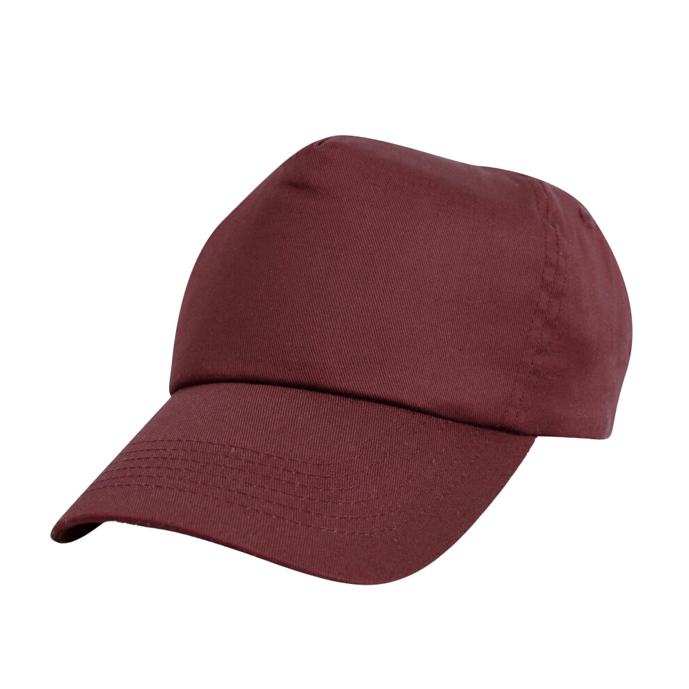 (One Size, Burgundy) Result Headwear Childrens/Kids Cotton Baseball Cap