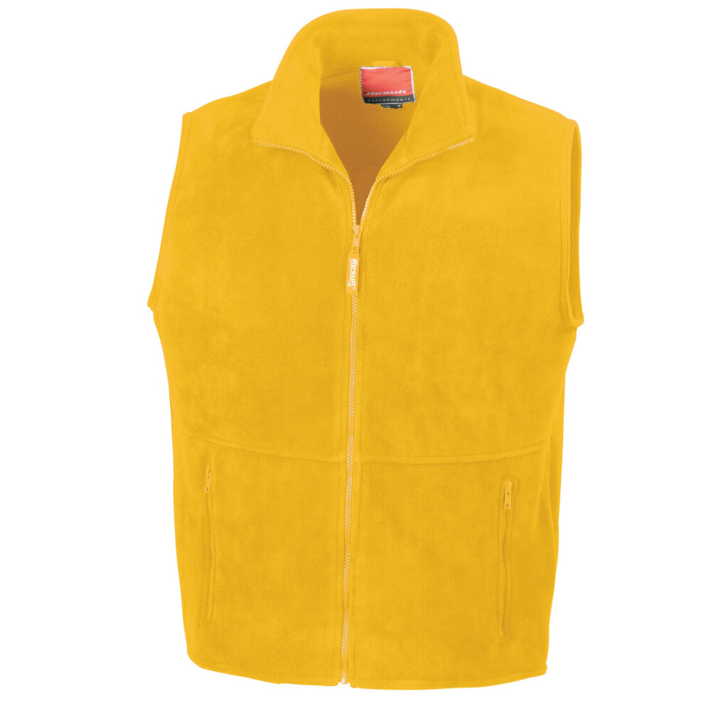 (S, Yellow) Result Unisex Adult Polartherm Fleece Lined Body Warmer