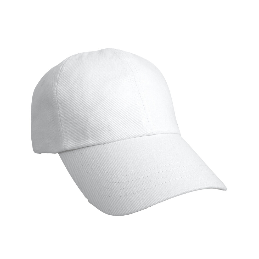 (One Size, White) Result Headwear Pro Style Heavy Cotton Cap