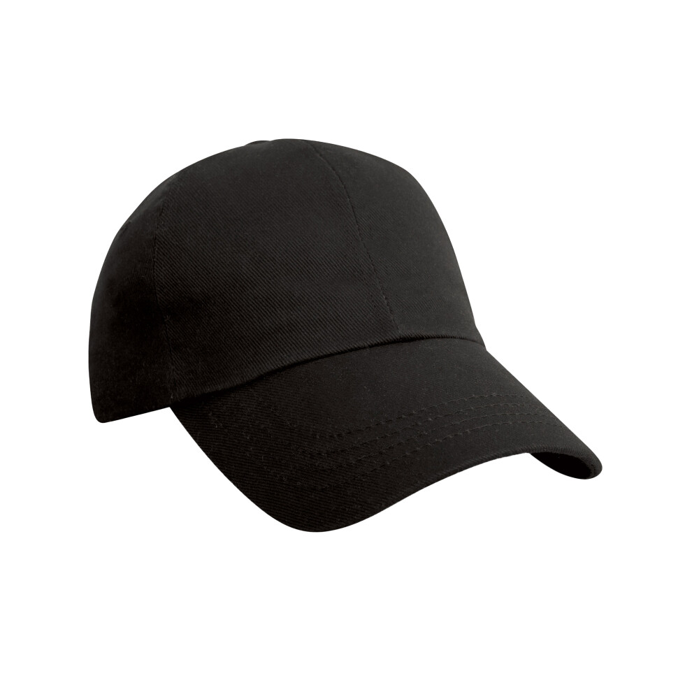 (One Size, Black) Result Headwear Pro Style Heavy Cotton Cap