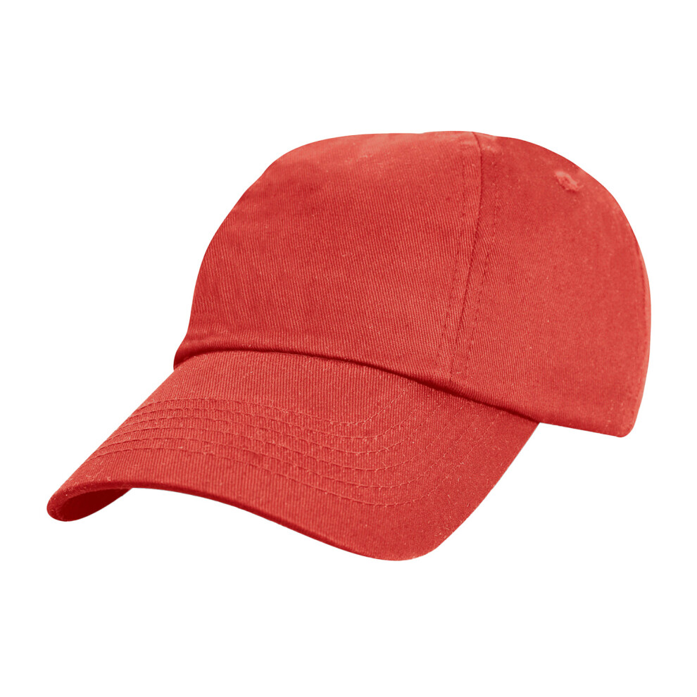 (One Size, Red) Result Headwear Childrens/Kids Cotton Low Profile Baseball Cap