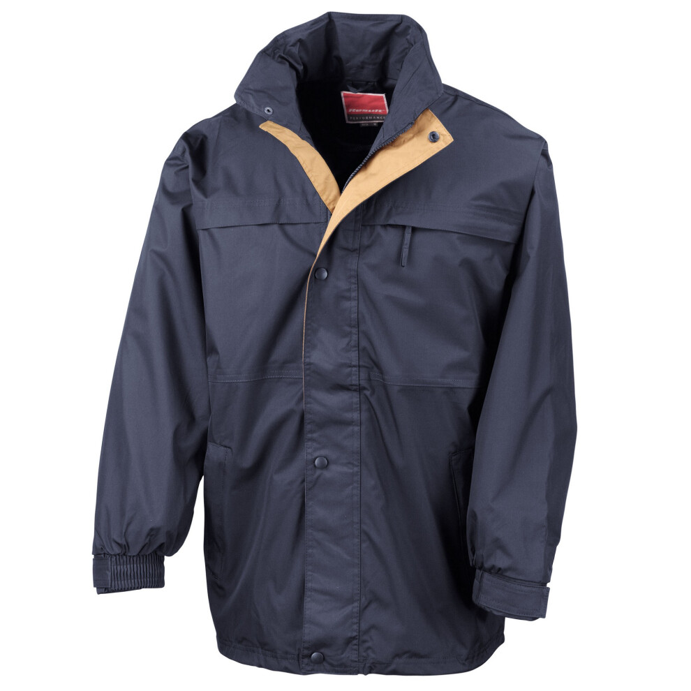 (XXL, Navy/Sand) Result Mens Midweight Multi-Functional Jacket