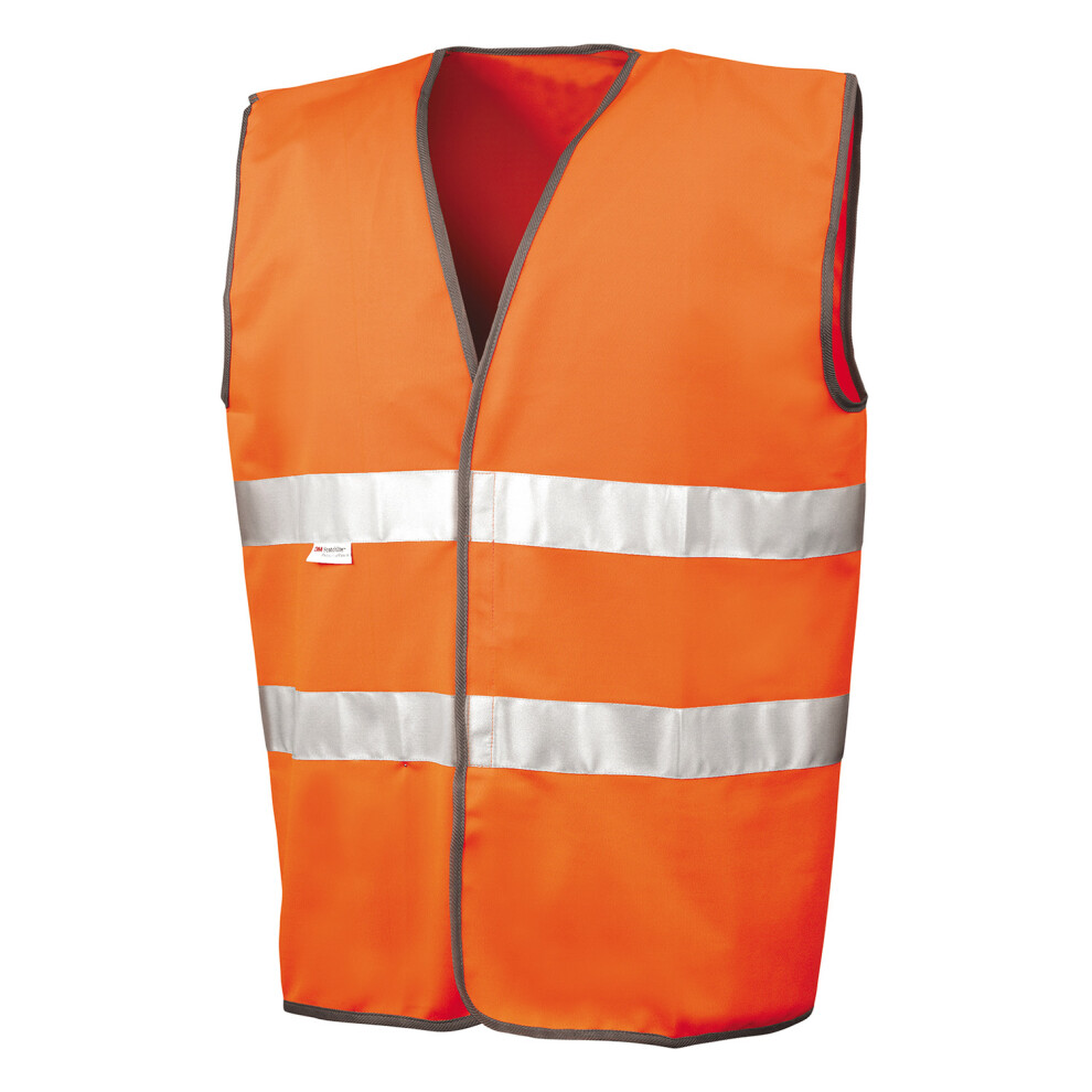 (L-XL, Fluorescent Orange) SAFE-GUARD by Result Unisex Adult Motorist Safety Vest Top