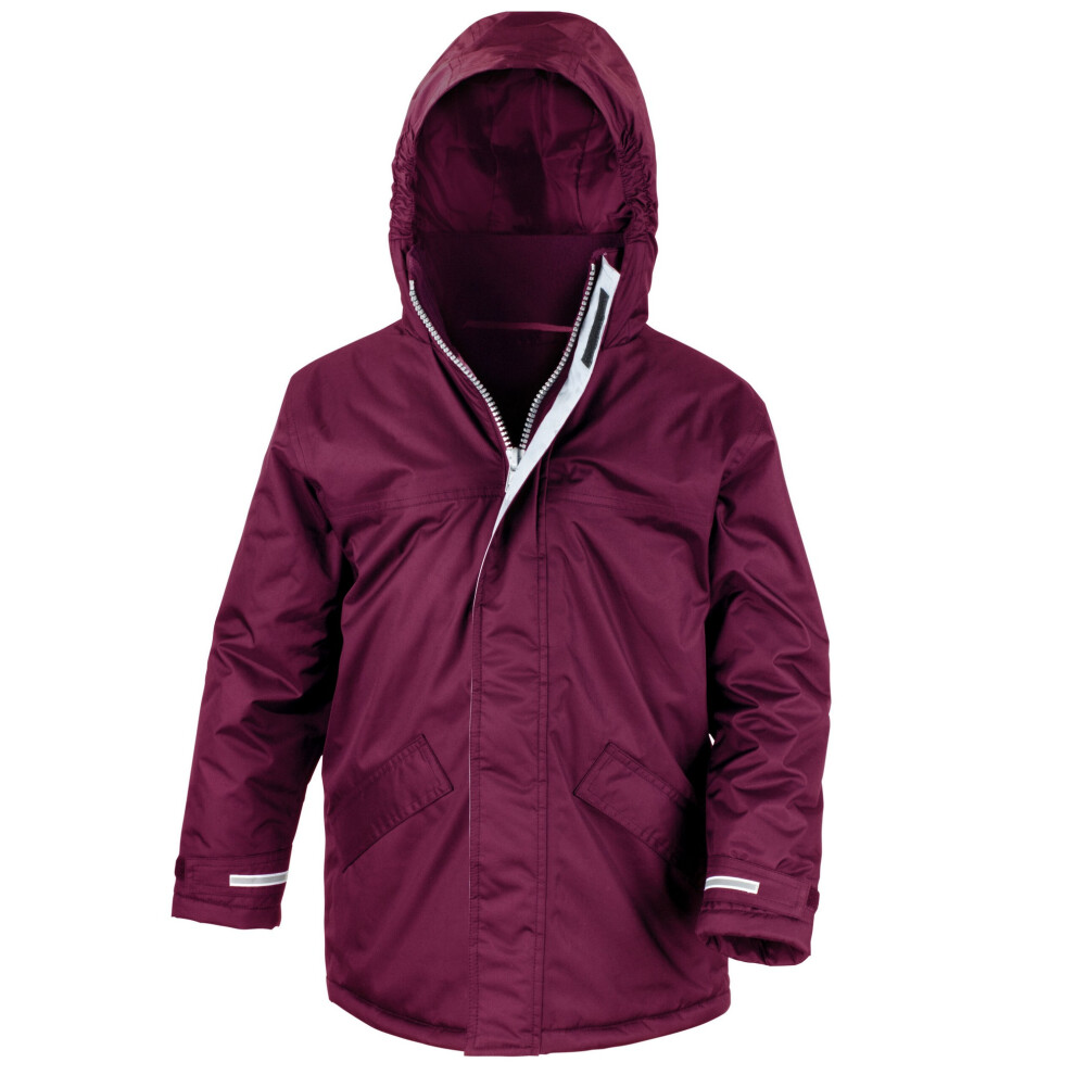 (7-8 Years, Burgundy) Result Core Childrens/Kids Parka