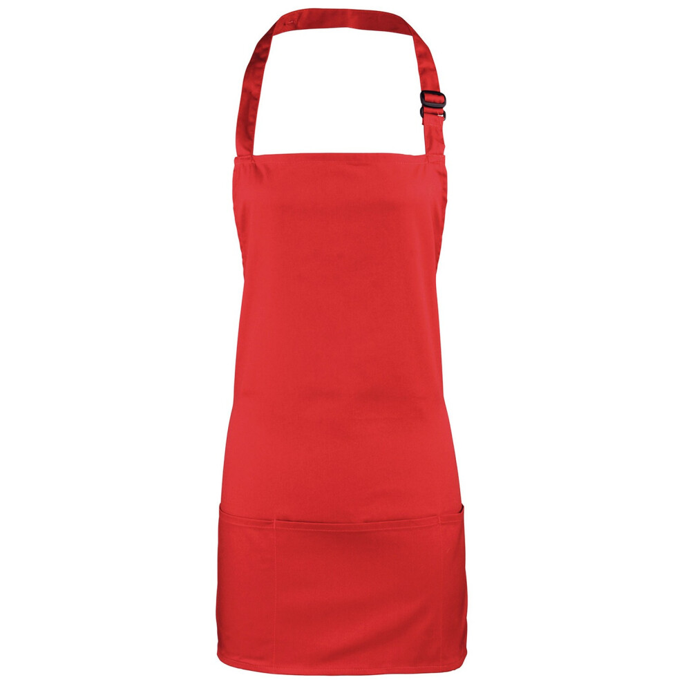 (One Size, Red) Premier Colours 2 in 1 Full Apron