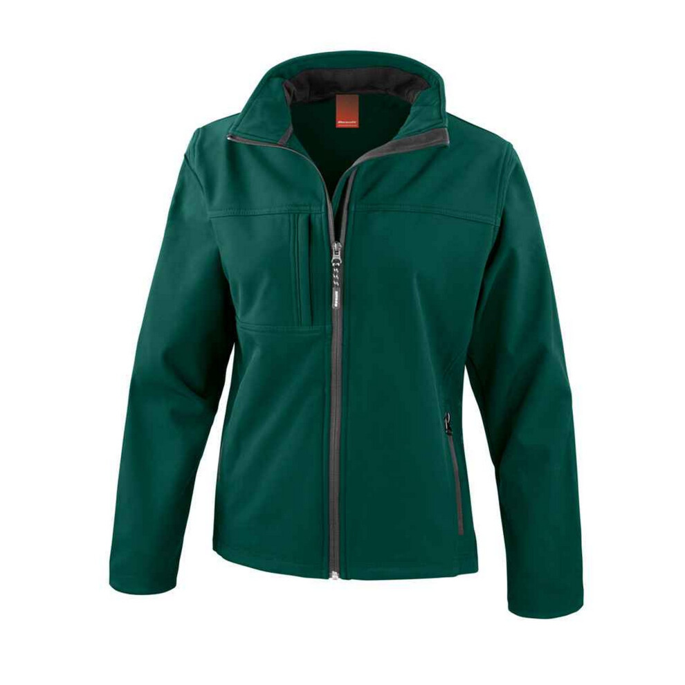 (10 UK, Bottle Green) Result Womens/Ladies Classic Softshell Soft Shell Jacket