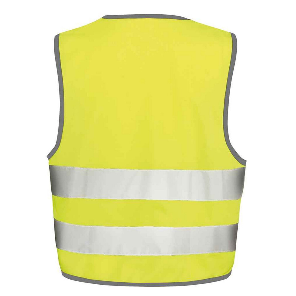 (10-12 Years, Fluorescent Yellow) Result Childrens/Kids Hi-Vis Vest