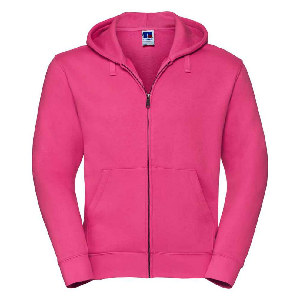 (3XL, Fuchsia) Russell Mens Authentic Hooded Sweatshirt