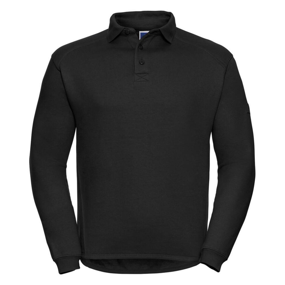 (XS, Black) Russell Mens Heavy Duty Sweatshirt