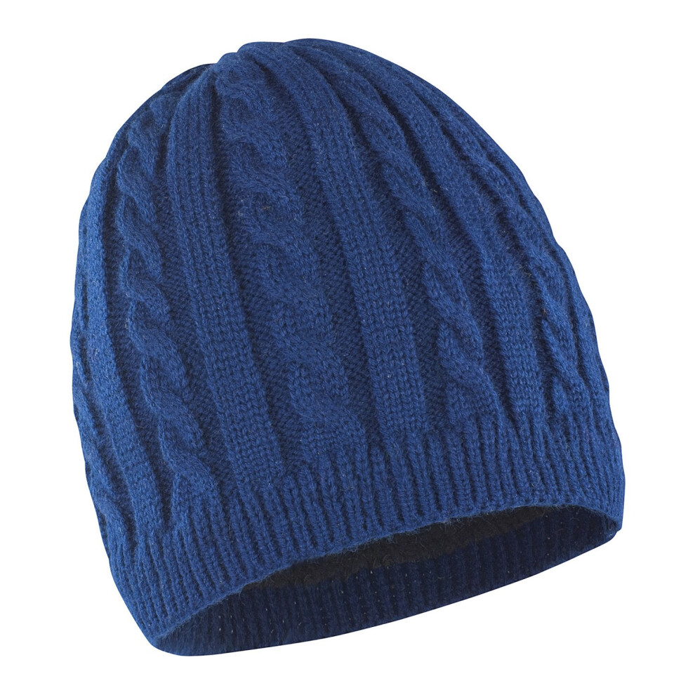 (One Size, Navy) Result Winter Essentials Unisex Adult Mariner Knitted Hat