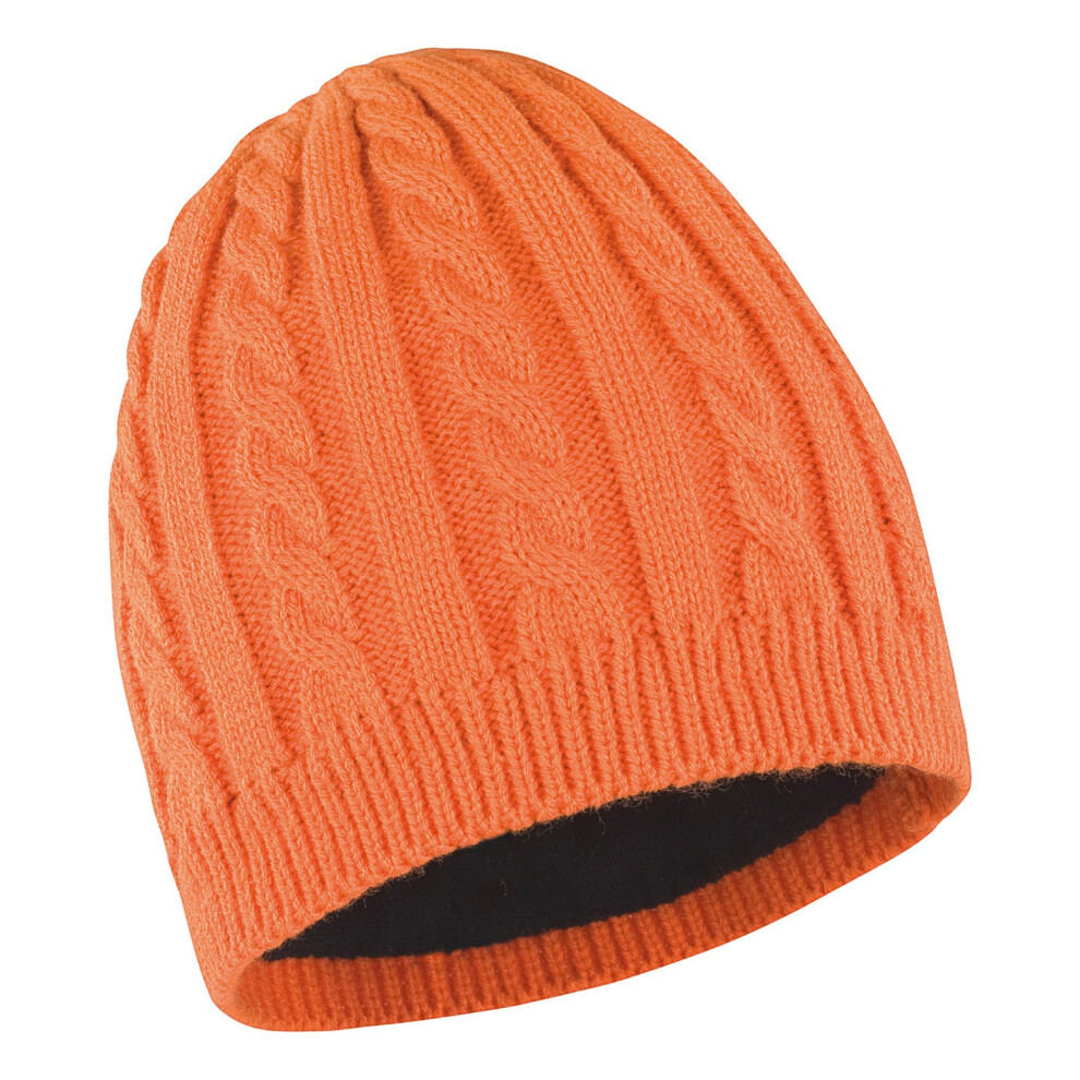 (One Size, Burnt Orange) Result Winter Essentials Unisex Adult Mariner Knitted Hat