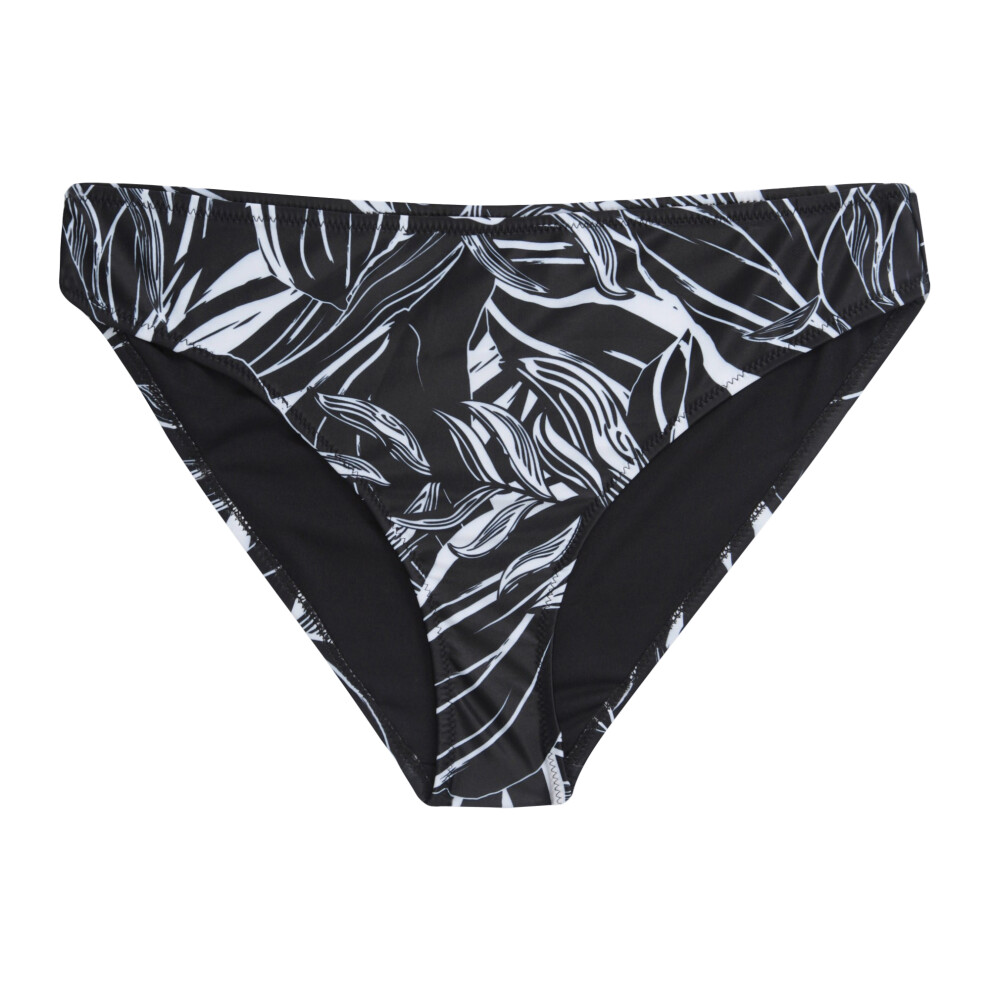 (20 UK, Jet Black) Animal Womens/Ladies Docks Patterned Bikini Bottoms