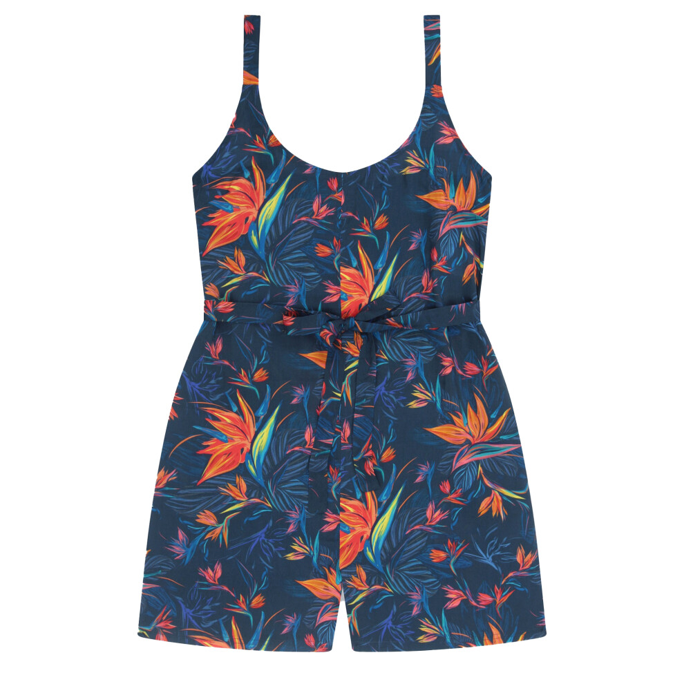 (6 UK, Orange) Animal Womens/Ladies Flora Playsuit