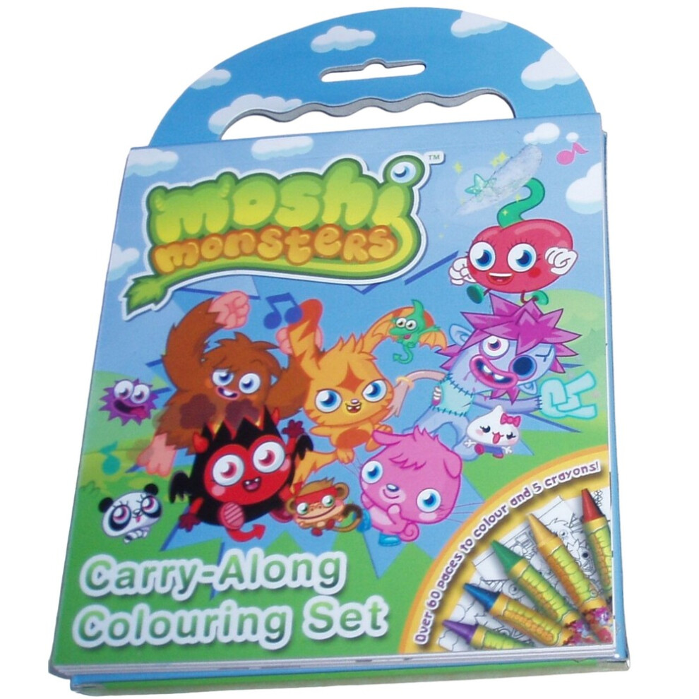 Moshi Monsters Carry Along Colouring Set