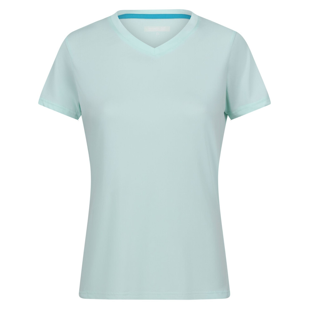 (8 UK, Bleached Aqua) Regatta Womens/Ladies Fingal V Neck T-Shirt