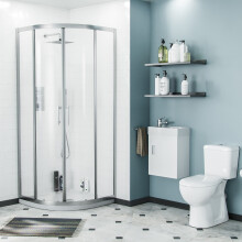 3-Piece 400mm Basin Wall Hung Vanity and Toilet with 800 Quadrant Shower | Hauge