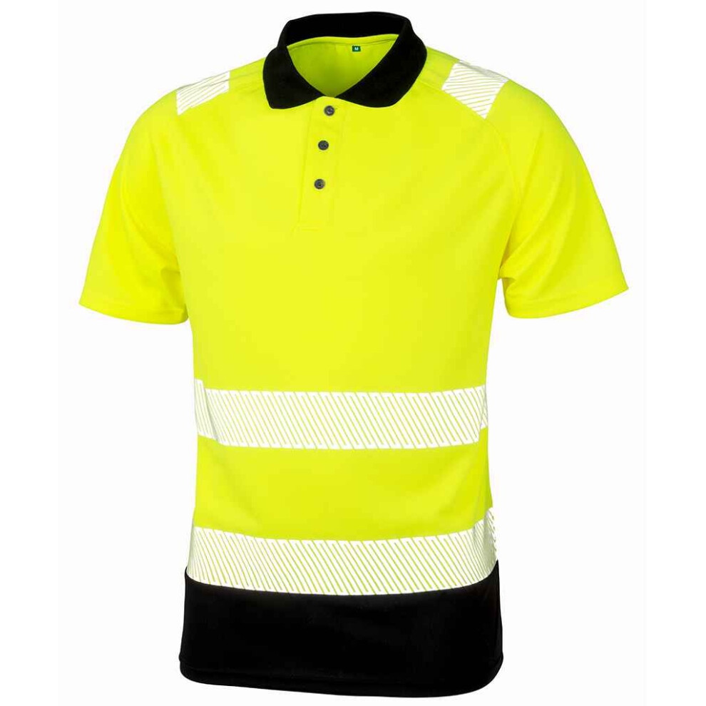 (4XL-5XL, Fluorescent Yellow) Result Genuine Recycled Mens Safety Polo Shirt