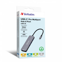 Hub USB-C - Verbatim - CMH-08 - 2x HDMI - 3x USB-A - 1x USB-C