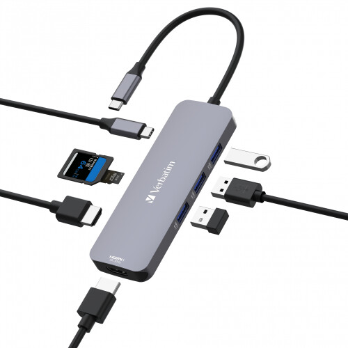 Verbatim USB-C Pro Multiport Hub 8 2