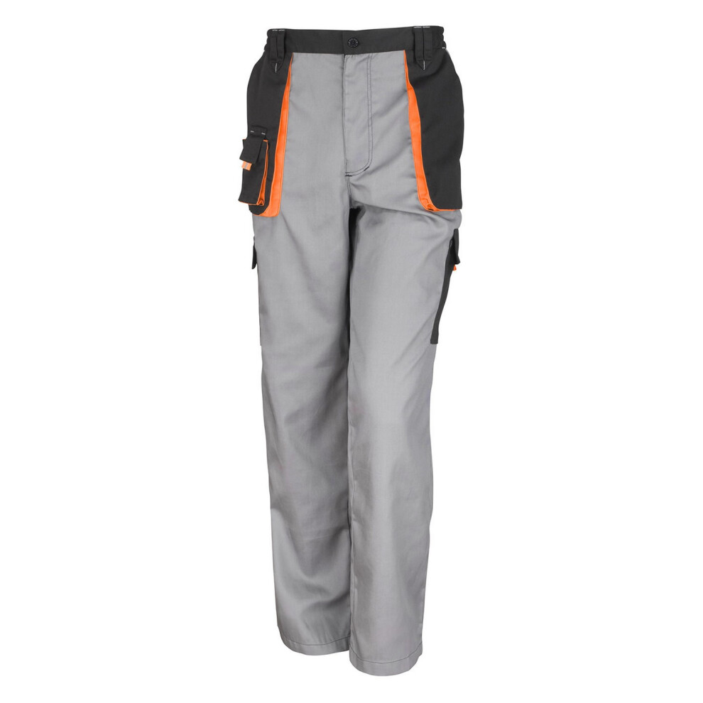 (2XL, Grey/Black) Result Work-Guard Mens Lite Trousers