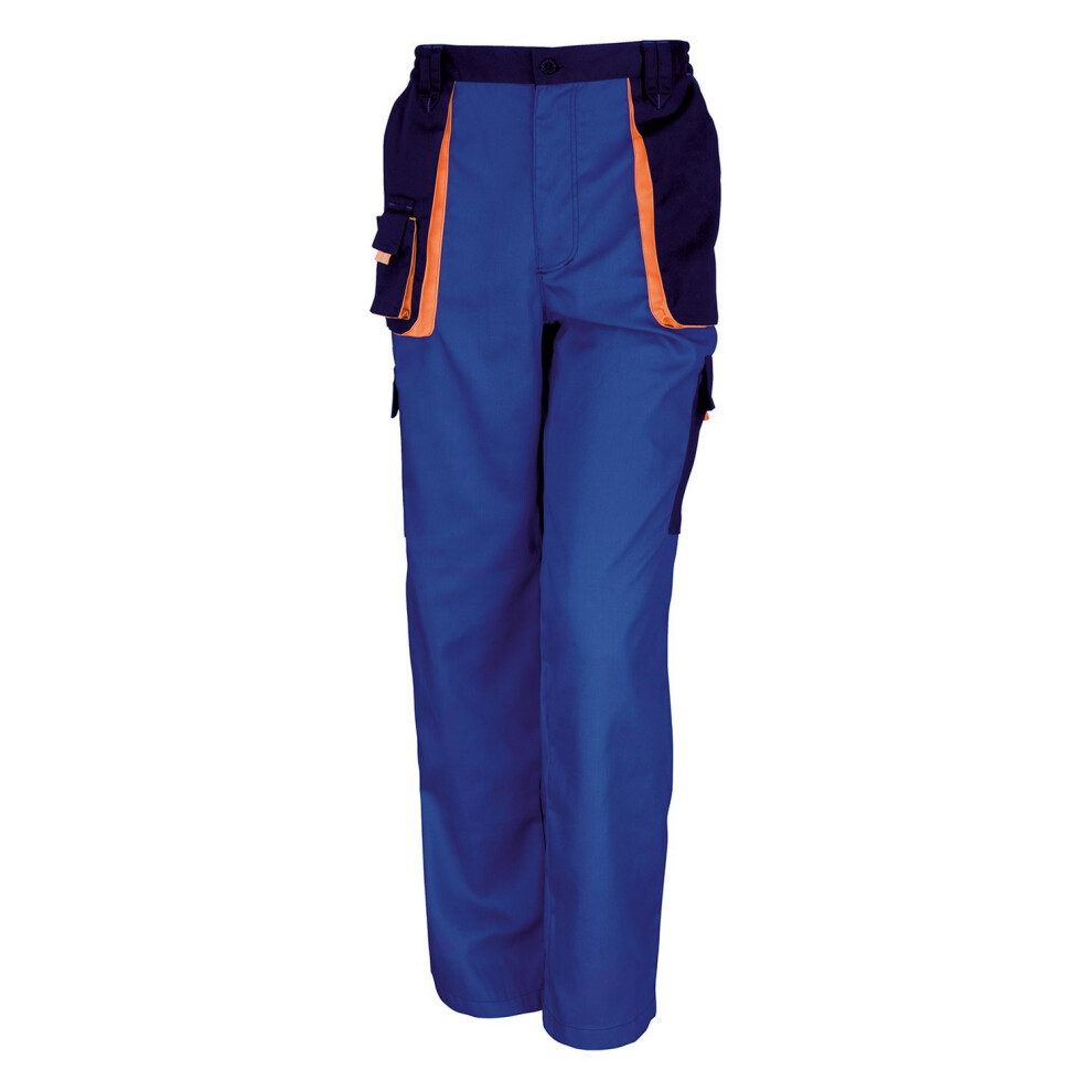 (2XL, Royal Blue/Navy) Result Work-Guard Mens Lite Trousers