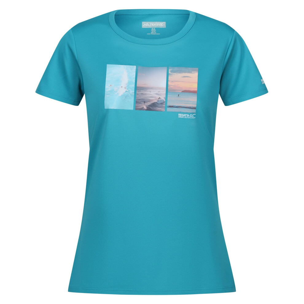 (8 UK, Tahoe Blue) Regatta Womens/Ladies Fingal VIII Ocean T-Shirt