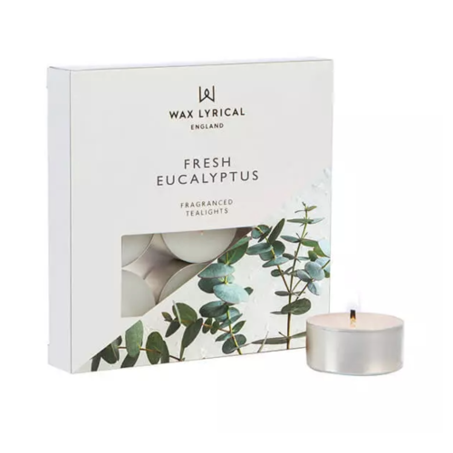 Wax Lyrical Wax Lyrical Fresh Eucalyptus Pack of 9 Tealights