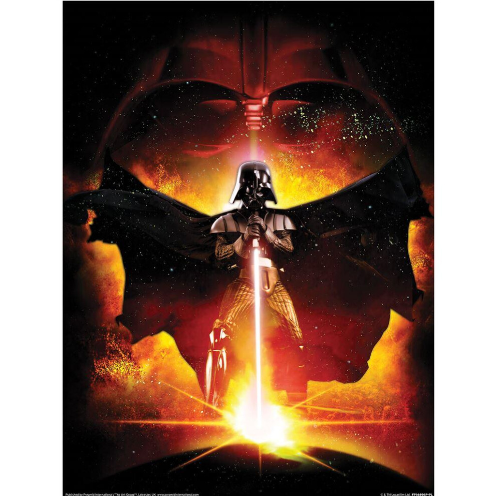 Star Wars Episode III Lightsaber Darth Vader Print