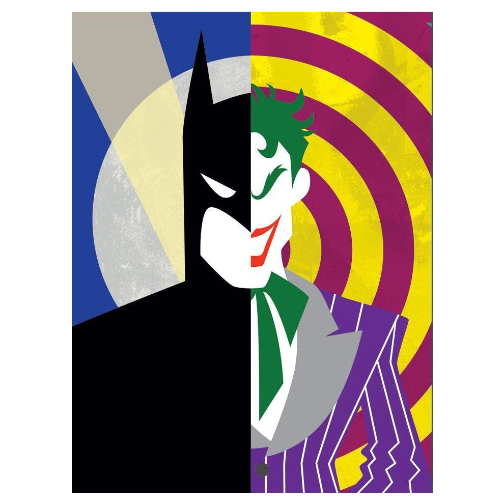 Batman Half Half The Joker Canvas Print