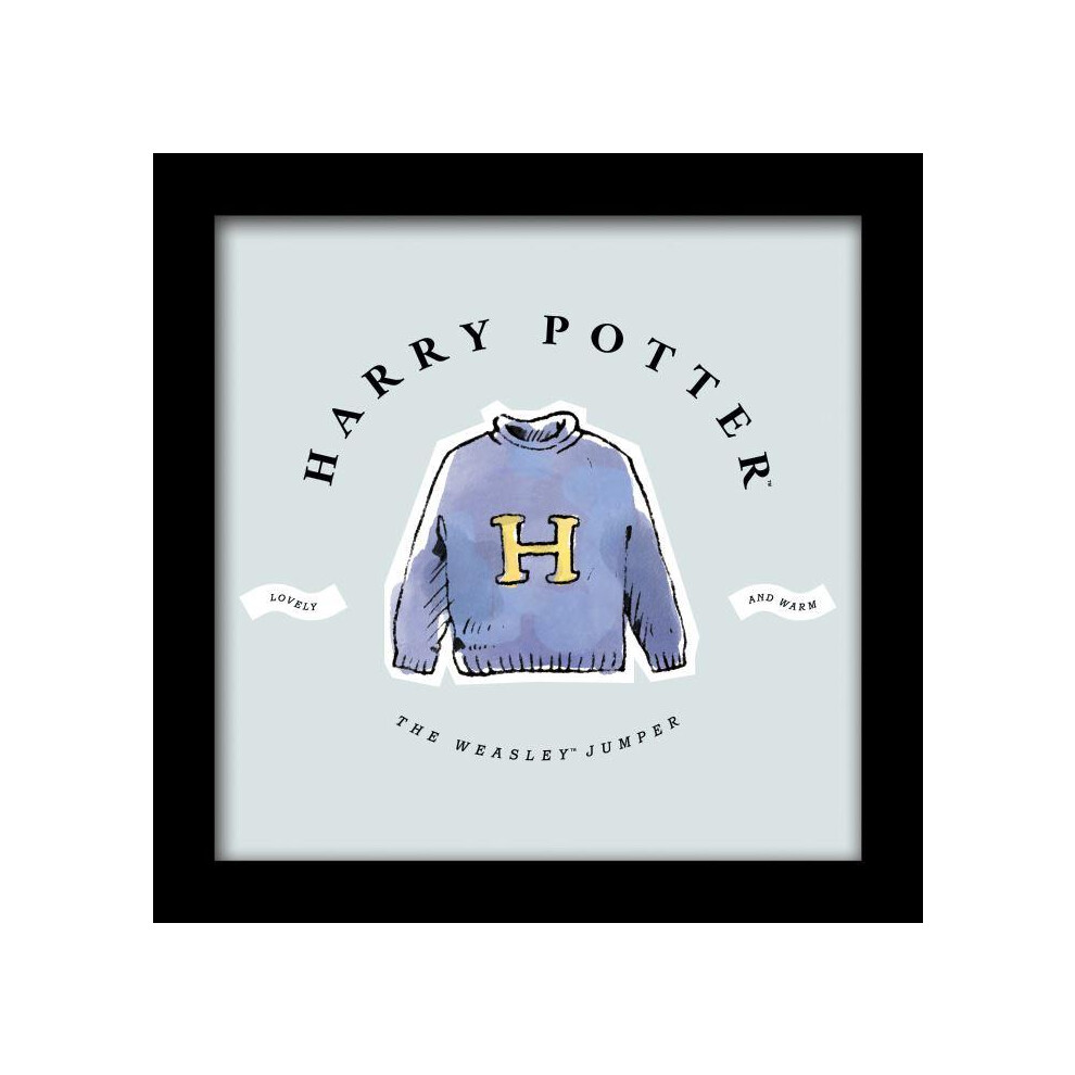 Harry Potter Jumper Watercolour Framed Art Print