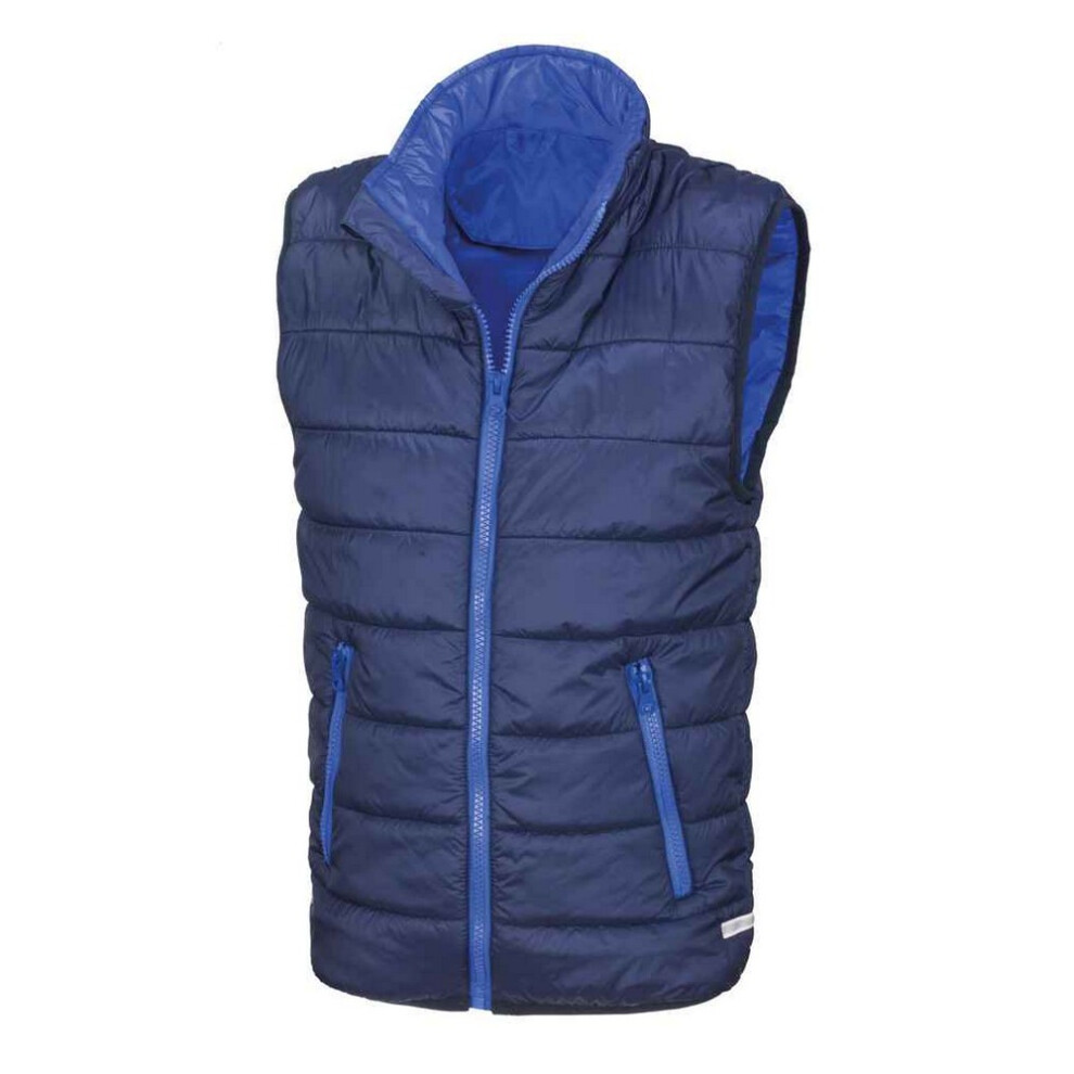 (3-4 Years, Navy/Royal Blue) Result Core Childrens/Kids Padded Body Warmer