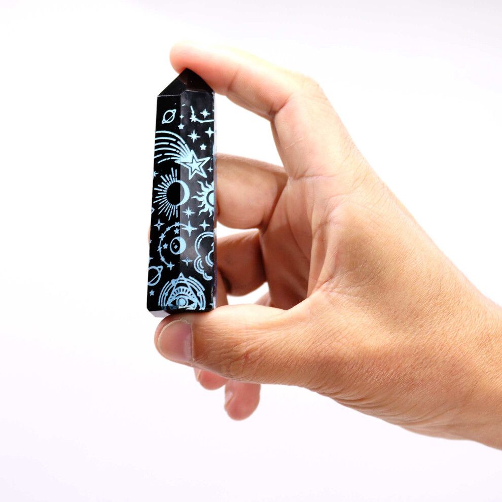 Blue Pirate Black/Sky Blue Obsidian Points - Mystic Story - Image 5