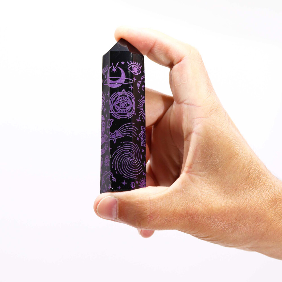 Kdmd Unisex Purple Black Obsidian Point - Mystic Story - Deep - Image 5