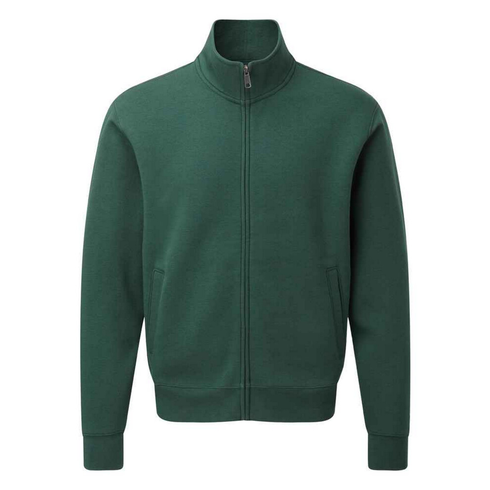 (XS, Bottle Green) Russell Mens Authentic Sweat Jacket