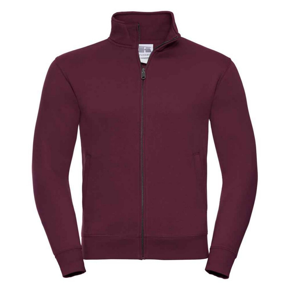 (XS, Burgundy) Russell Mens Authentic Sweat Jacket