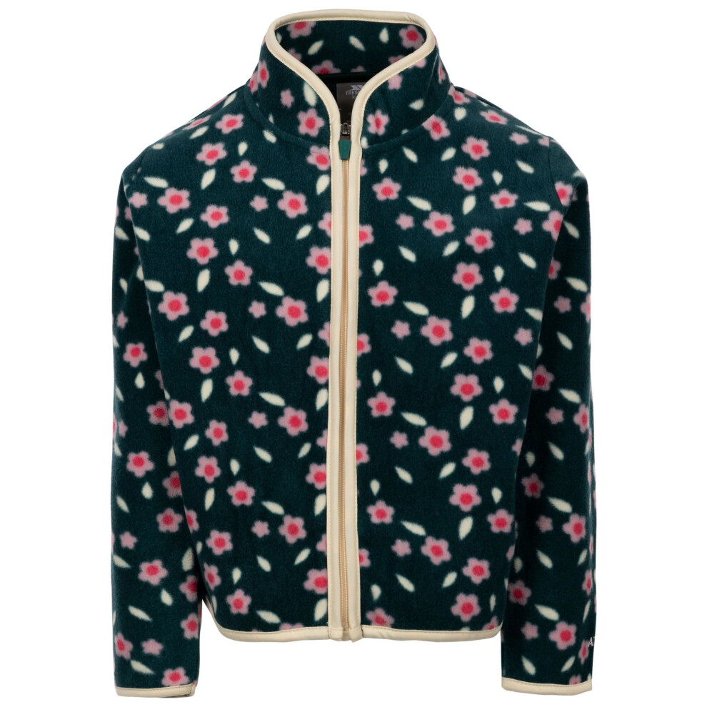 (7-8 Years, Pine) Trespass Girls Sibyilla Fleece Jacket