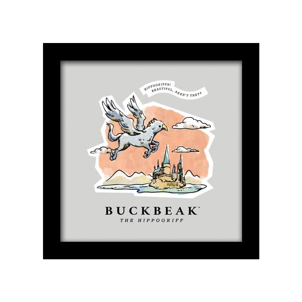 Harry Potter Watercolour Buckbeak Framed Art Print