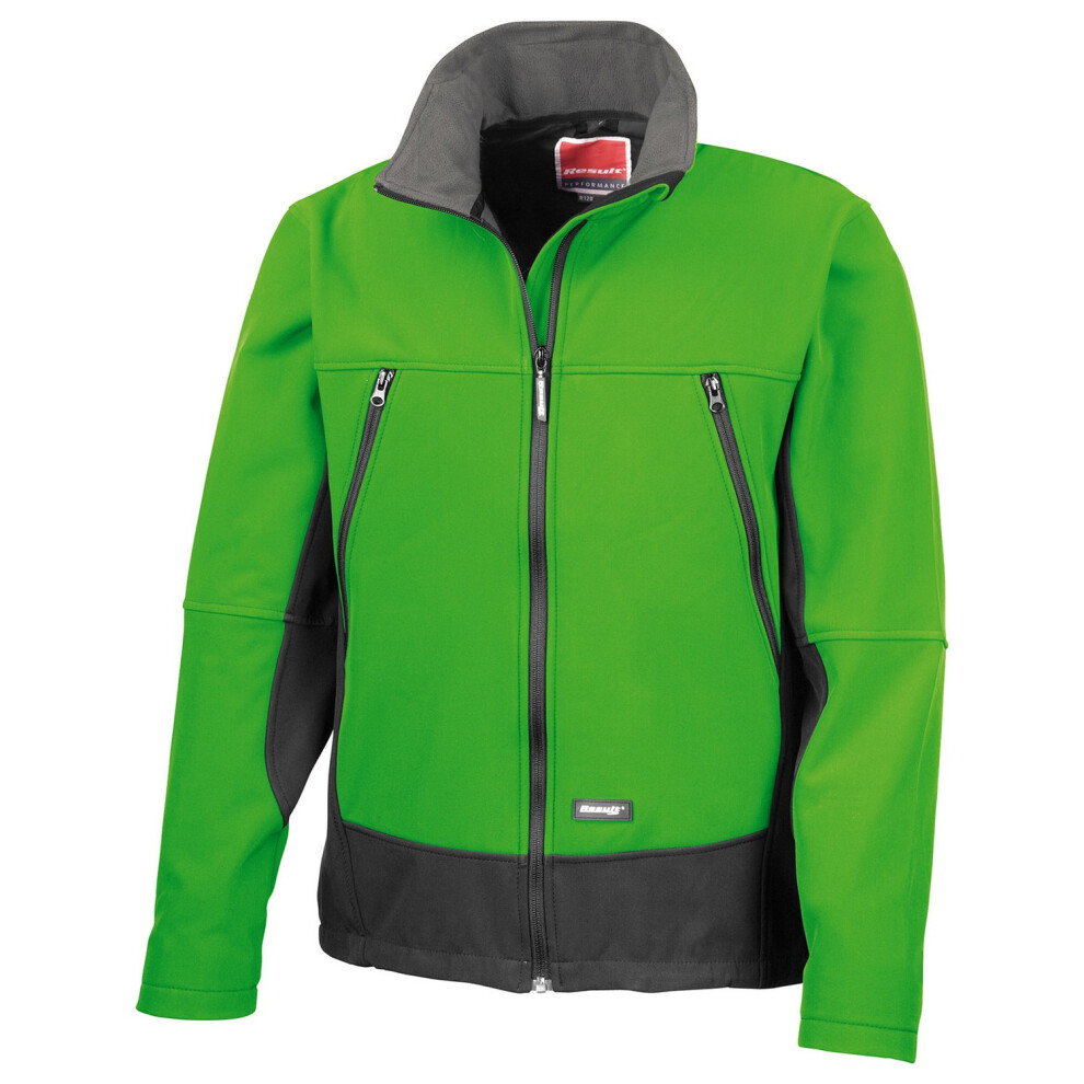 (S, Vivid Green) Result Unisex Adult Activity Soft Shell Jacket