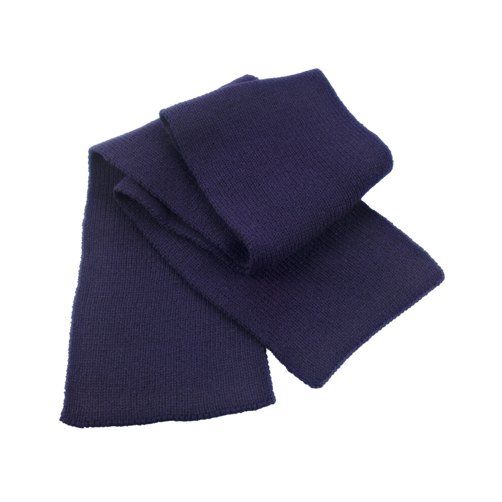 (One Size, Navy) Result Winter Essentials Classic Knitted Heavy Scarf