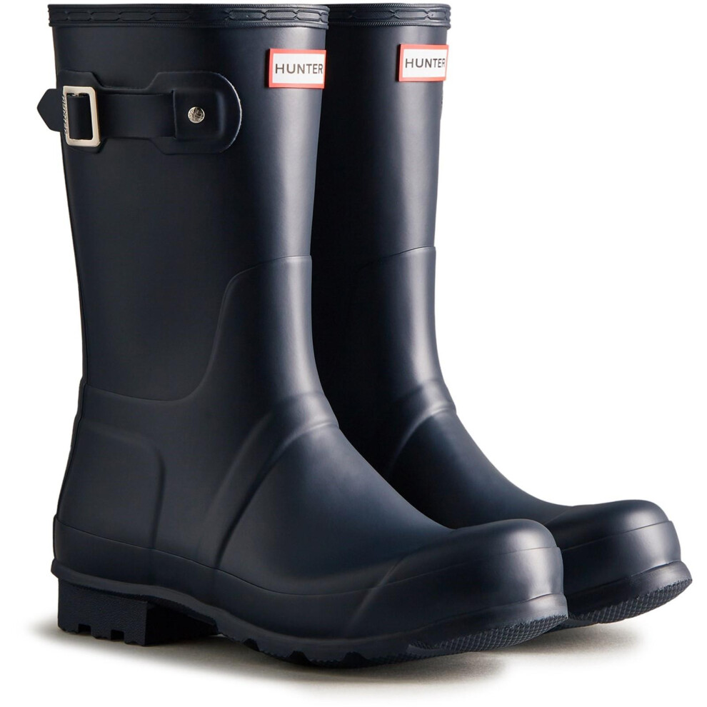 (7 UK, Navy) Hunter Mens Original Mid Calf Wellington Boots