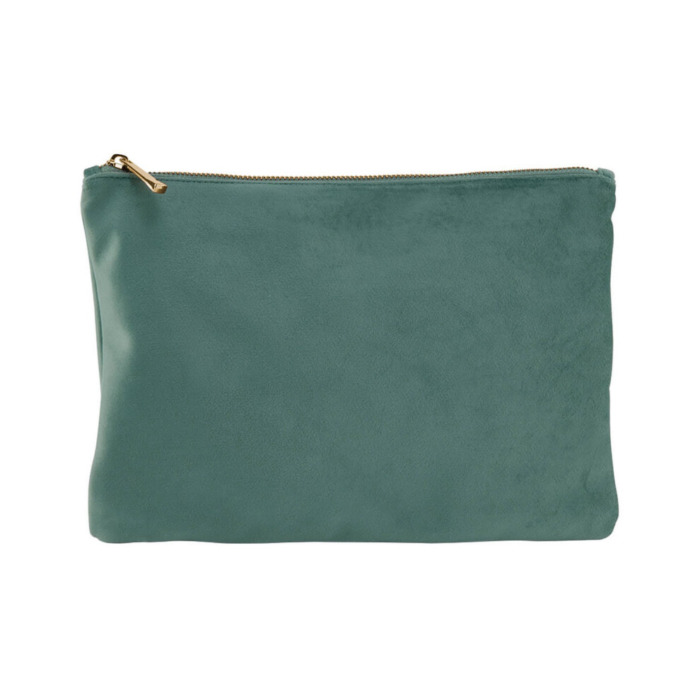 (30cm x 20cm, Jade) Bagbase Velvet Cosmetic Case