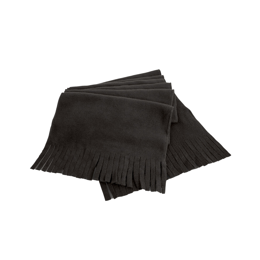 (One Size, Black) Result Winter Essentials Tassel Polartherm Scarf