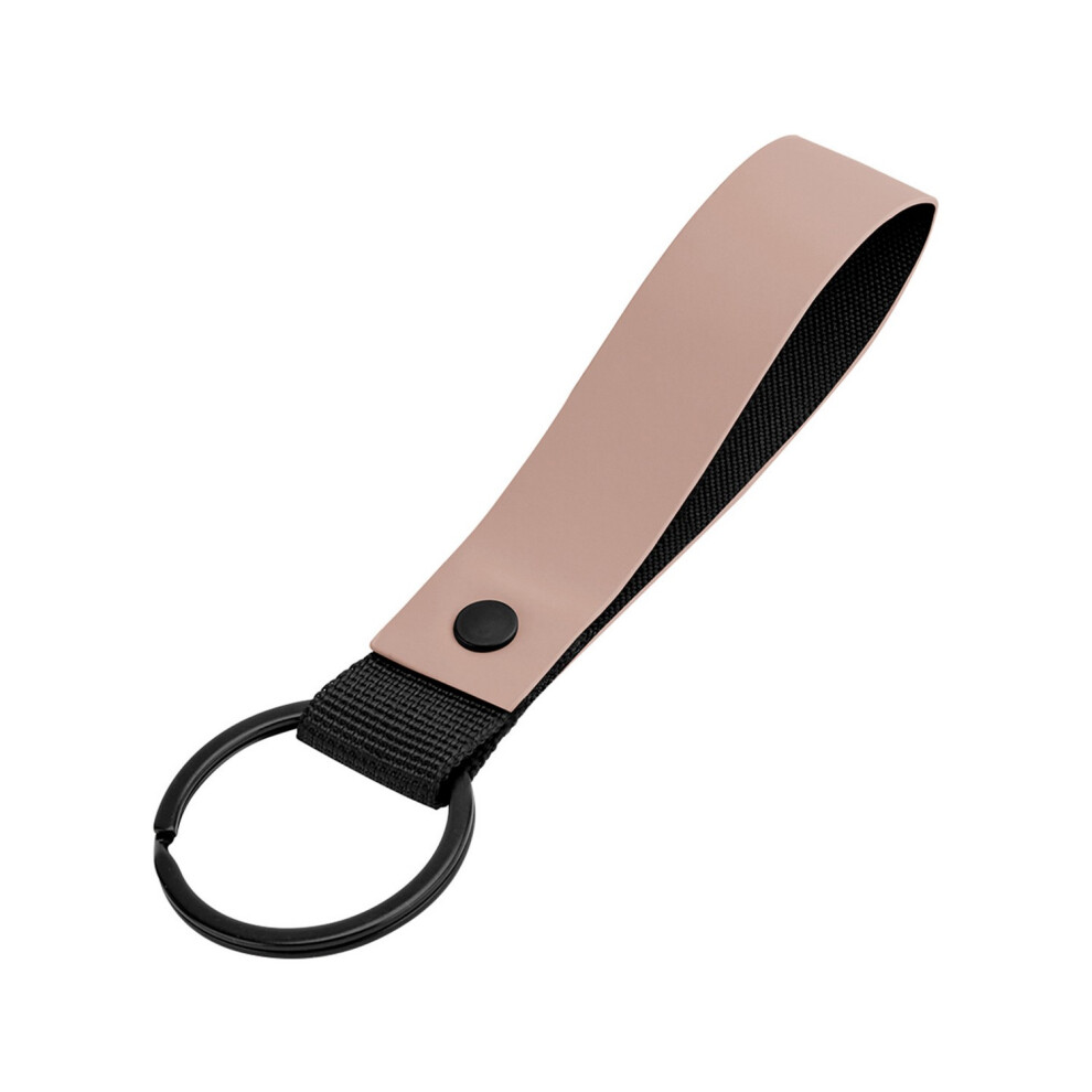 (One Size, Nude Pink) Bagbase Matte PU Keyring