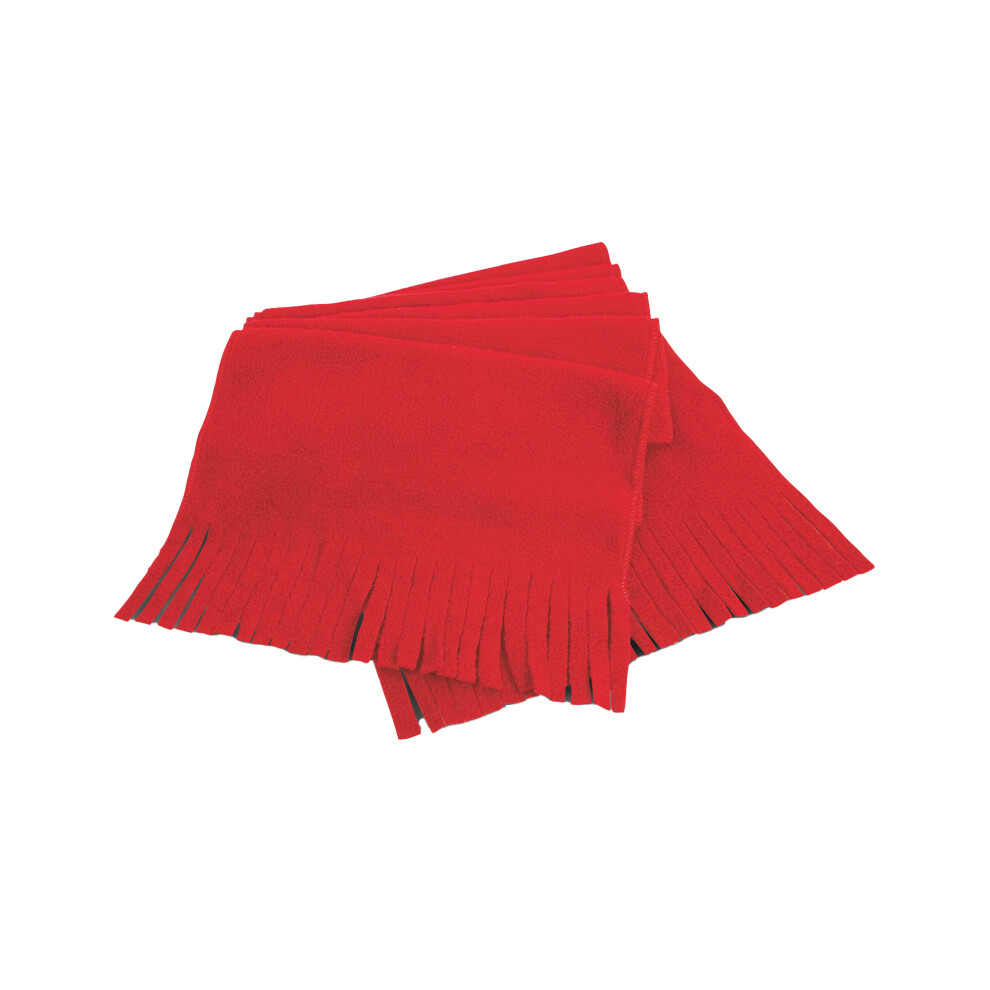 (One Size, Red) Result Winter Essentials Tassel Polartherm Scarf