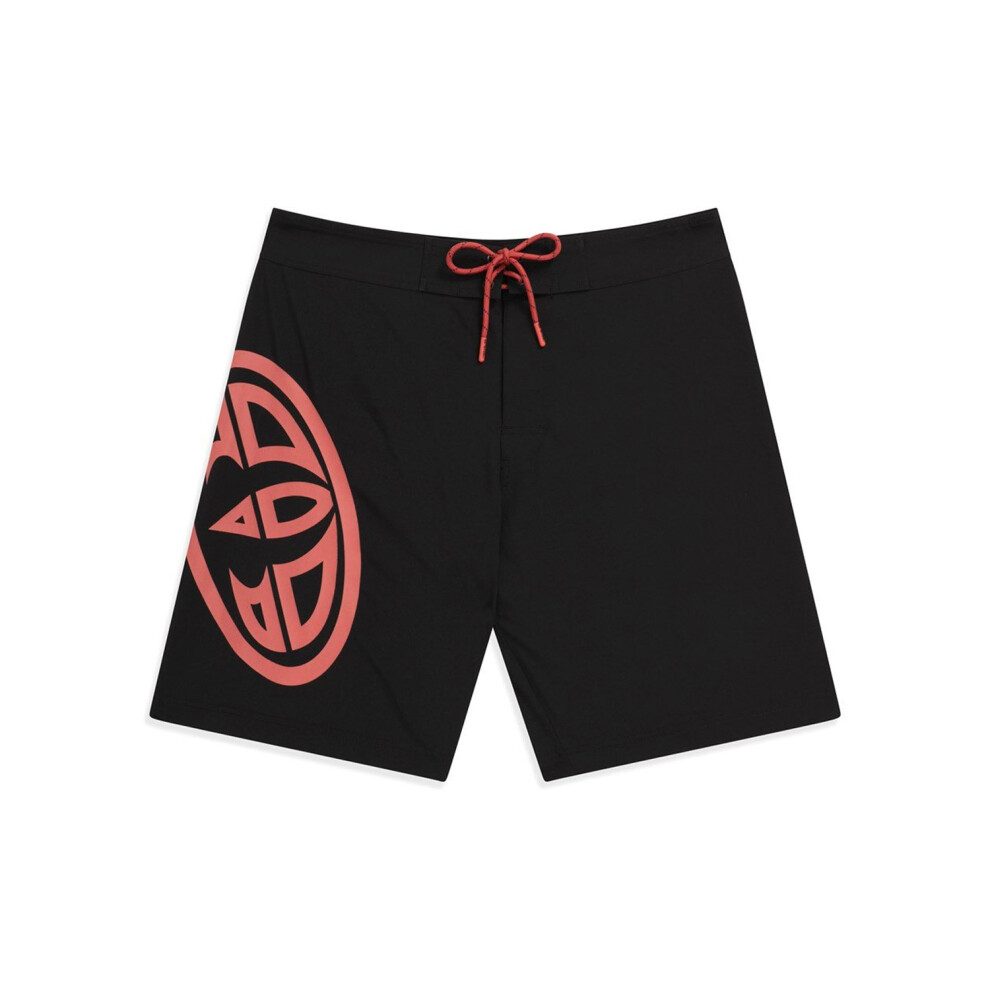 (30R, Black) Animal Mens Brett Recycled Boardshorts